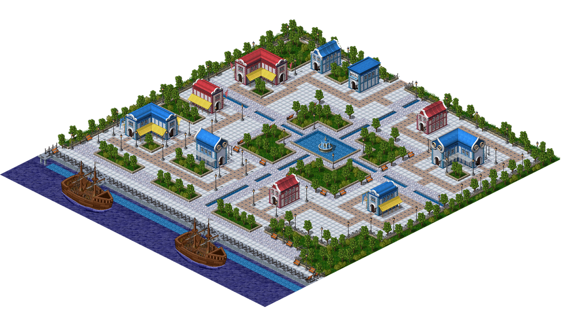 Abel Port, the town square